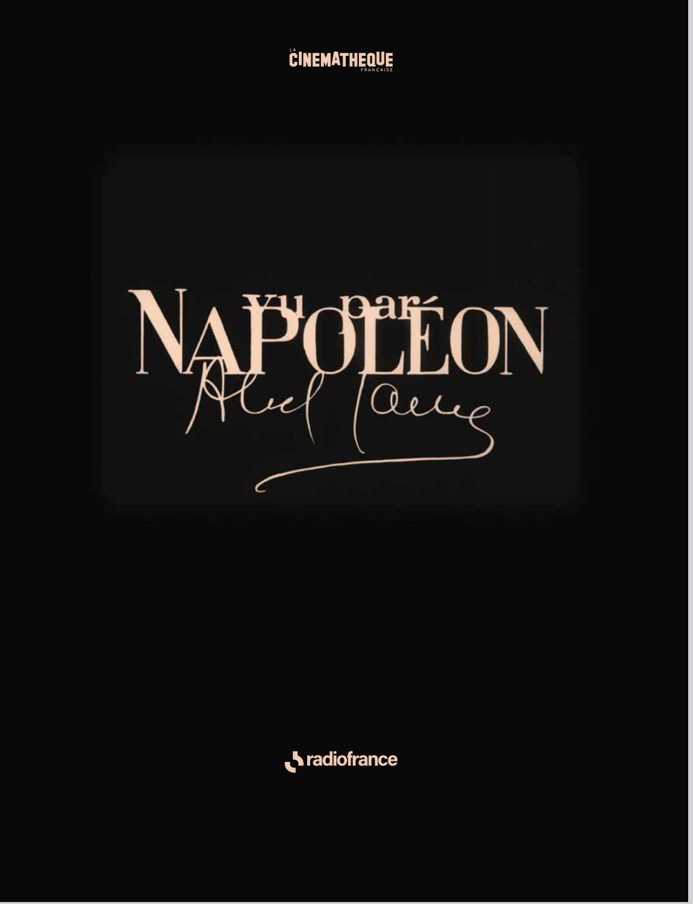 Napoléon, vu par Abel Gance - le programme de salle du ciné-concert