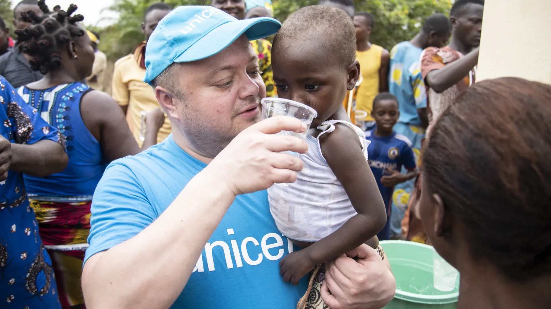 Mikko Franck en mission en Afrique avec UNICEF France